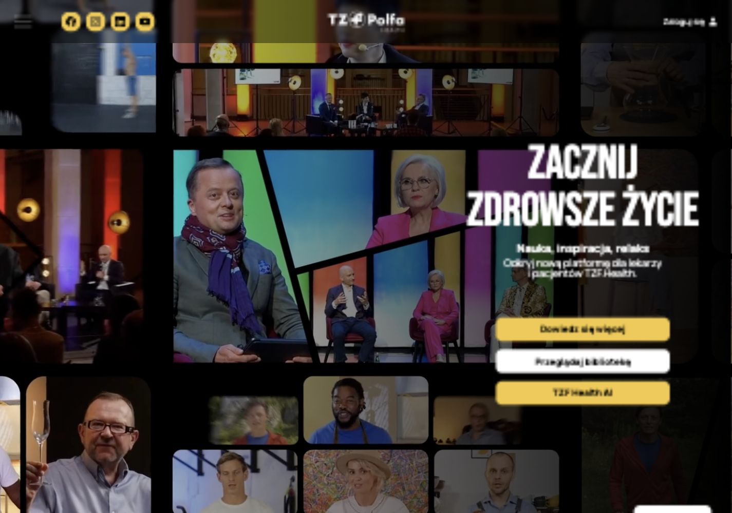 Landing page TZF Health